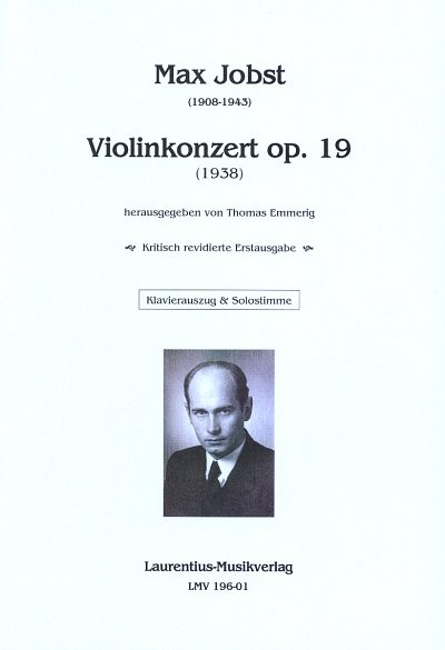 J. Max: Violinkonzert op. 19 (1938), Violine, Klavier