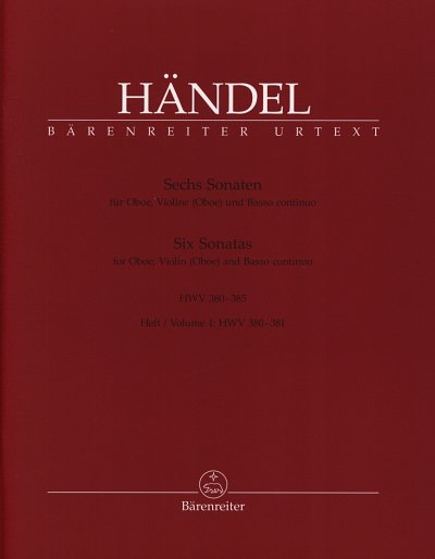 G.F. Händel: Six Sonatas for Oboe, Violin (Oboe) and Basso continuo 1