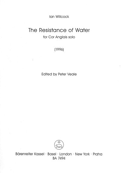 W. Ian: The Resistance of Water for Cor Anglais solo  (Sppa)