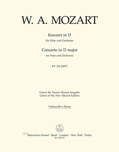 W.A. Mozart: Konzert D-Dur KV 314 (285d), FlOrch (VcKb)