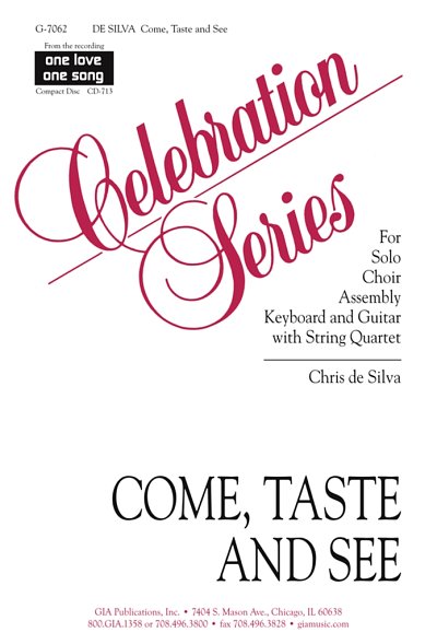 Come, Taste and See - Instrumental Parts, Ch (Stsatz)