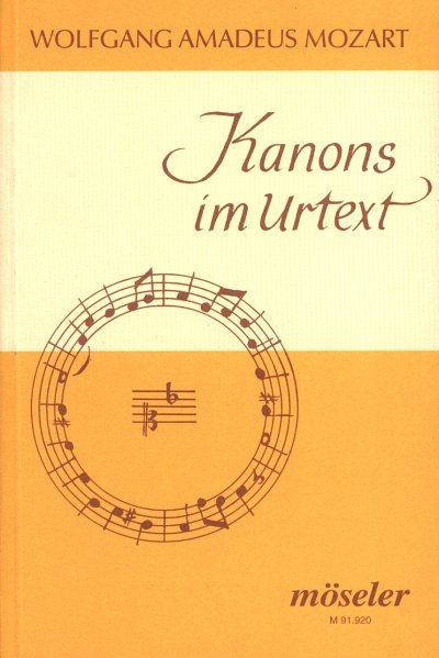 W.A. Mozart: Kanons im Urtext, Ges/Ch (LB)