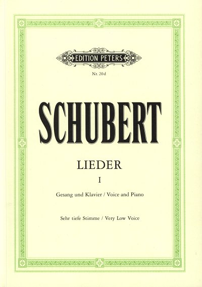 F. Schubert: Lieder 1 - Sehr tiefe Stimme, GesTiKlav