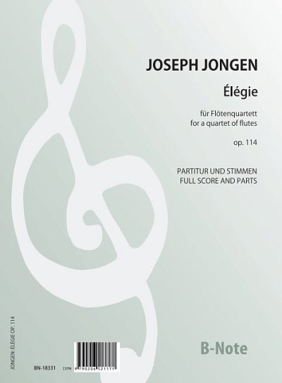 J. Jongen: Élégie op. 114, 4Fl (Pa+St)