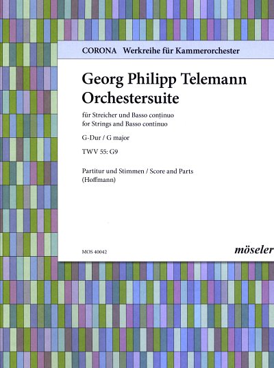 G.P. Telemann: Orchestersuite G-Dur TWV 55:G9, StrBc (Pa+St)