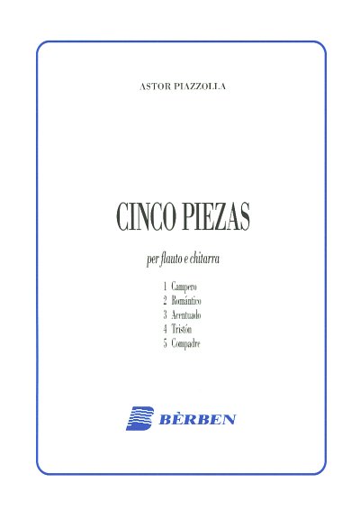 A. Piazzolla: Cinco Piezas, FlGit (Part.)