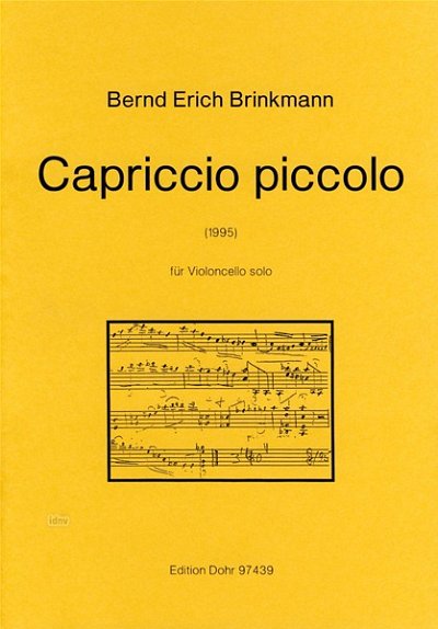 B. E. Brinkmann: Capriccio piccolo, Vc (Part.)