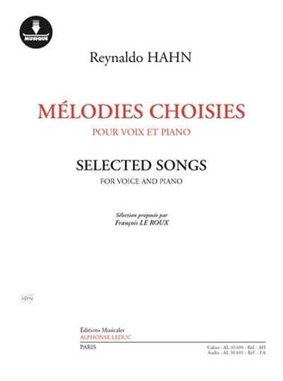 R. Hahn: Mélodies Choisies pour Voix et, GesKlav (+OnlAudio)