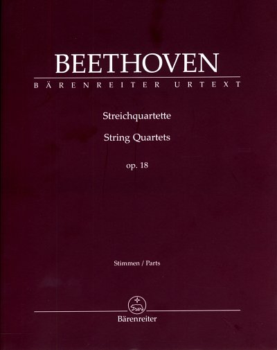 L. v. Beethoven: Streichquartette op. 18, 2VlVaVc (Stsatz)