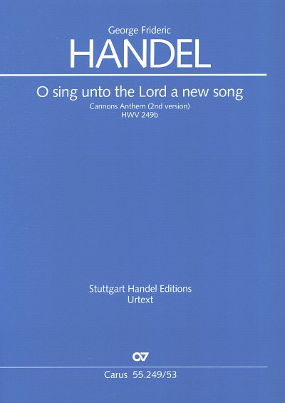 G.F. Haendel: O sing unto the Lord a new song (KA)
