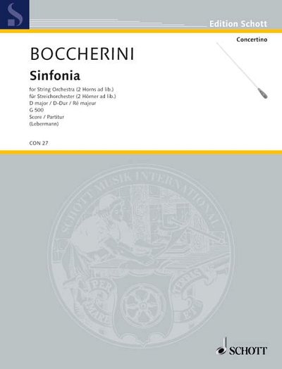DL: L. Boccherini: Sinfonia D-Dur (Part.)