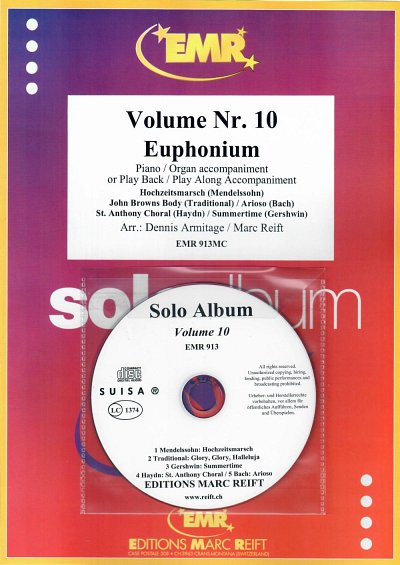 M. Reift: Solo Album Volume 10, EuphKlav/Org (+CD)