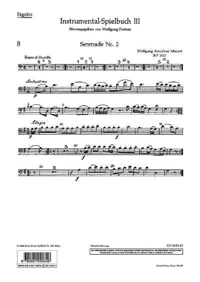 W. Fortner, Wolfgang: Instrumental-Playbook