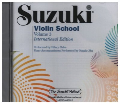 S. Suzuki: Suzuki Violin School 3 Hahn CD, Viol (CD)