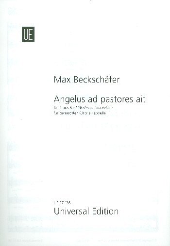 M. Beckschäfer: Angelus ad pastores ait
