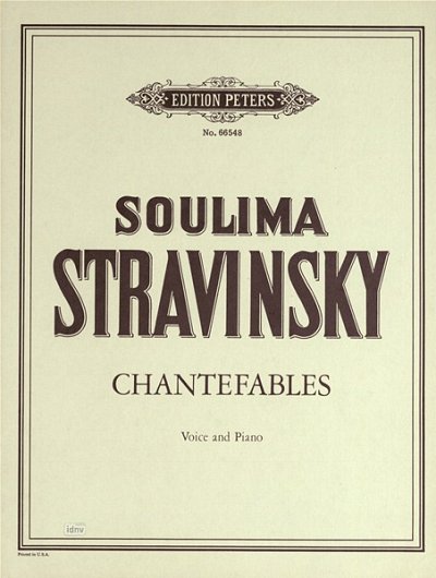 Strawinsky Soulima: Chantefables