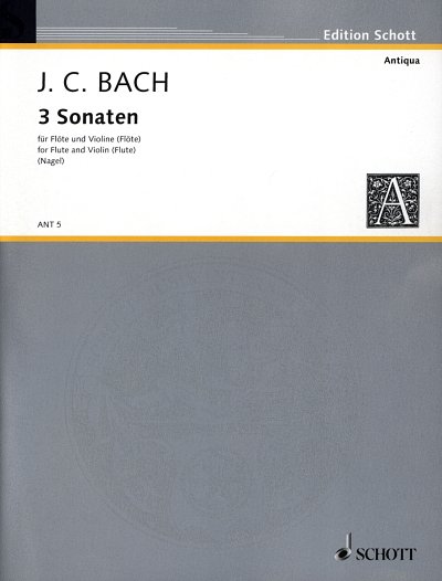 J.C. Bach: 3 Sonaten  (Sppa)