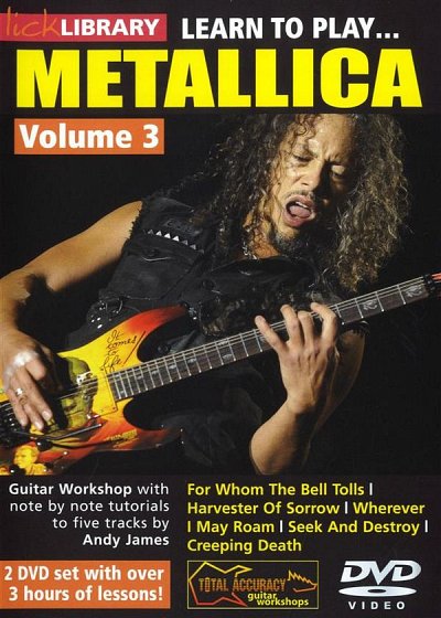 A. James: Learn To Play Metallica Volume 3, E-Git (2DVD)