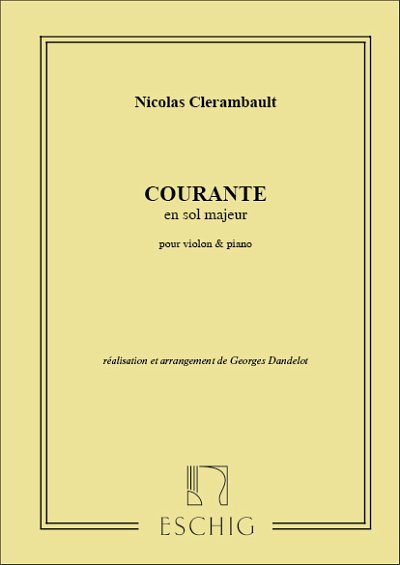 L. Clerambault: Courante Violon-Piano , VlKlav (Part.)
