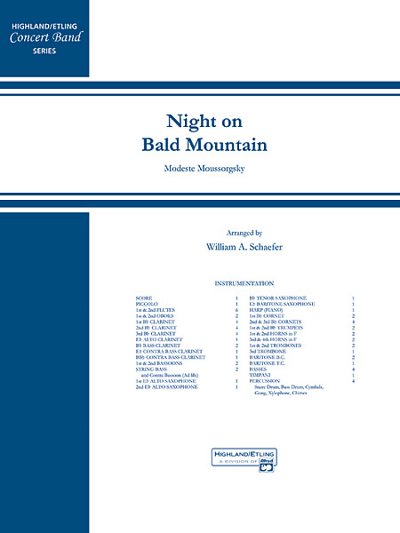 M. Mussorgski: Night on Bald Mountain, Blaso (Pa+St)