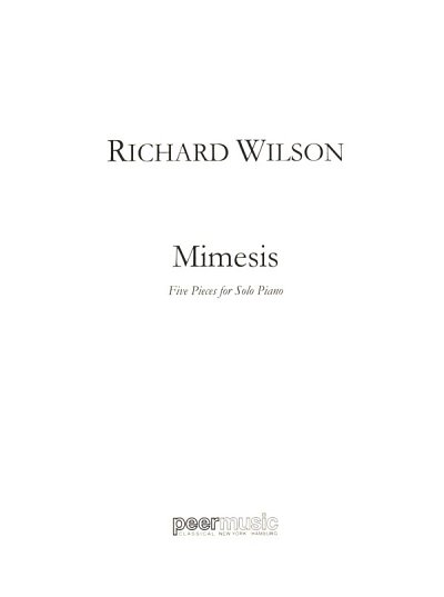 R. Wilson: Mimesis, Klav