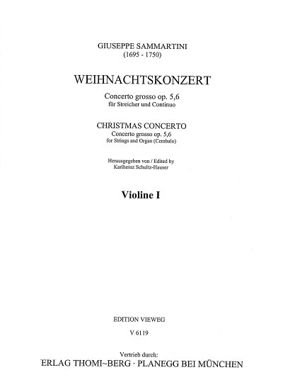 G. Sammartini: Weihnachtskonzert - Concerto, StroBc (Stsatz)