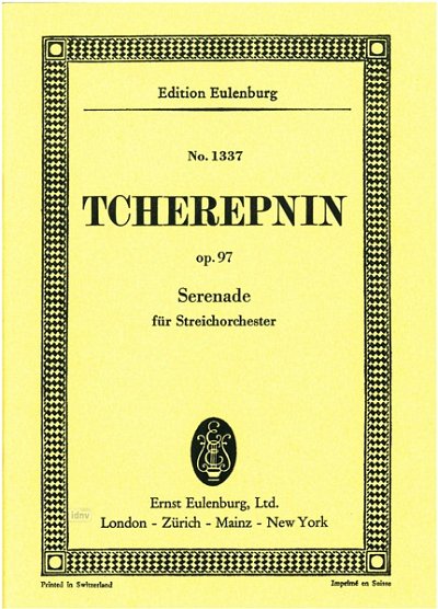 A.N. Tscherepnin: Serenade für Streichorchester , Stro (Stp)