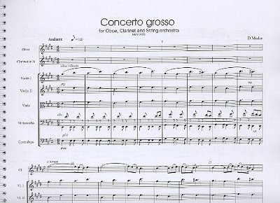 D. Mader: Concerto grosso, ObKlarStr (Part.)