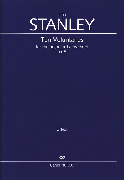 J. Stanley: Ten voluntaries op. 5, Orgm/Cemb