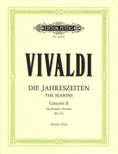 A. Vivaldi: Die Jahreszeiten - Konzert g-Moll op. 8/ (Part.)