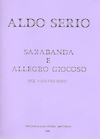 Sarabande & Allegro Giocoso, Viol