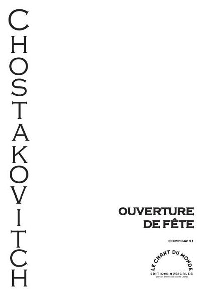 D. Schostakowitsch: Ouverture De Fete, Blaso (Part.)