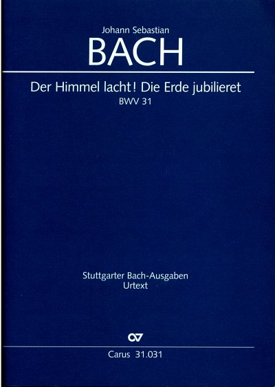 J.S. Bach: Der Himmel lacht! Die Erde j, 3GesGch5Orch (Part)