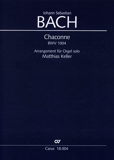J.S. Bach: Chaconne BWV 1004, Org (Part.)