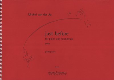 M. van der Aa: Just before (2000), Klav (Part.)