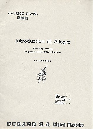 M. Ravel: Introduction Et Allegro 4 Mains, Klav4m (Sppa)
