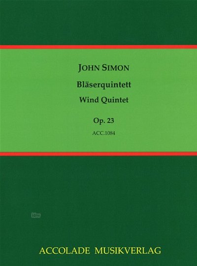 J. Simon: Bläserquintett op. 23, FlObKlHrFg (Pa+St)