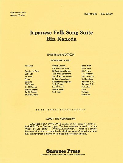 Japanese Folk Song Suite, Blaso (Pa+St)