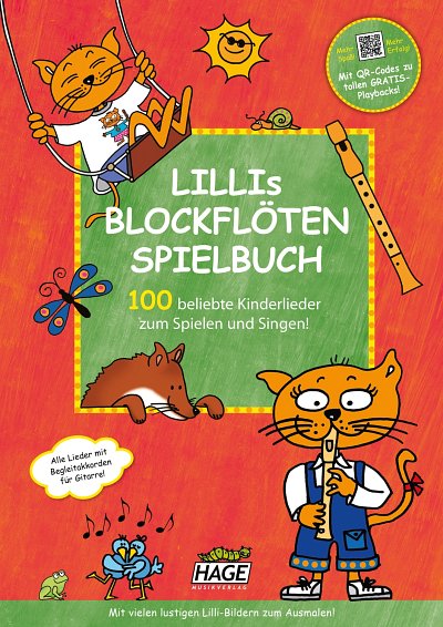 Lillis Blockflöten-Spielbuch, Sbfl;Git/Key (+onl)
