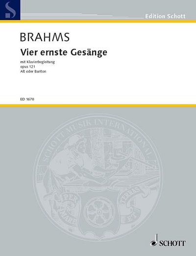 J. Brahms: Vier ernste Gesänge