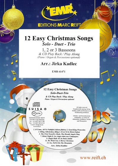 J. Kadlec: 12 Easy Christmas Songs