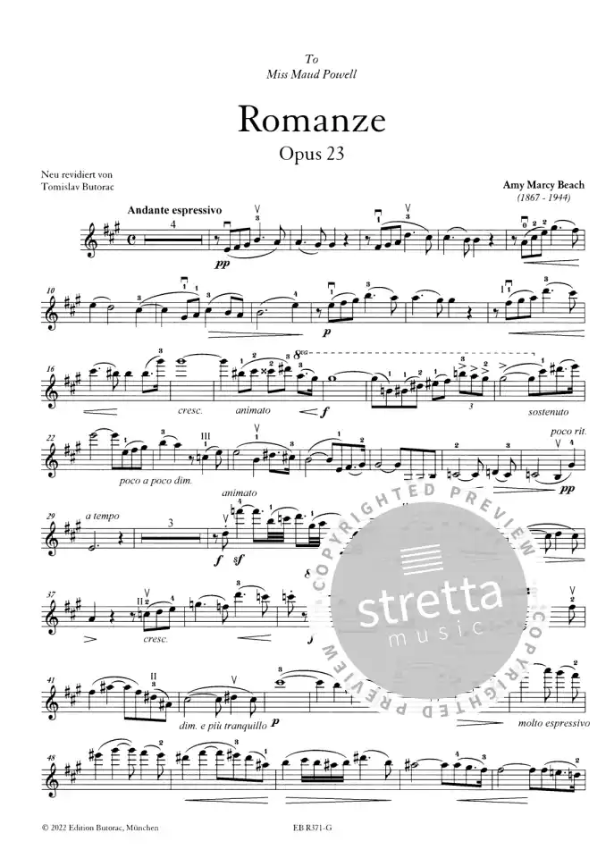 A. Beach: Romanze op. 23, VlKlav (KlavpaSt) (3)