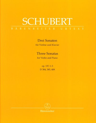 F. Schubert: Drei Sonaten op. 137, 1-3, VlKlav (KlavpaSt)
