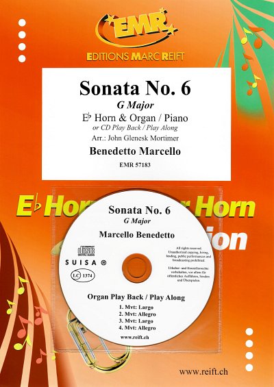 B. Marcello: Sonata No. 6, HrnKlav/Org (+CD)