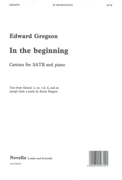 E. Gregson: In The Beginning, GchKlav (Bu)