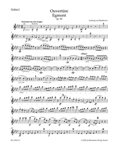 L. van Beethoven: Overture "Egmont" op. 84