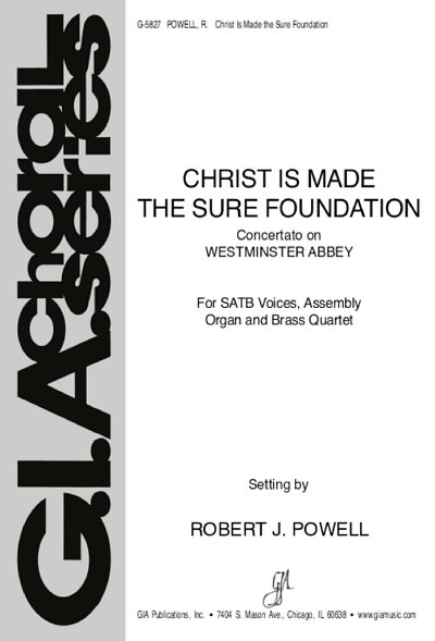 H. Purcell: Christ Is Made the Sure Foundation, Ch (Stsatz)