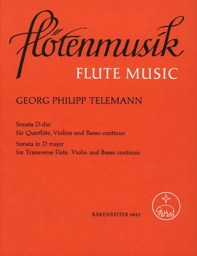 G.P. Telemann: Sonata D-Dur TWV 42:D4, FlVlBc (Pa+St)