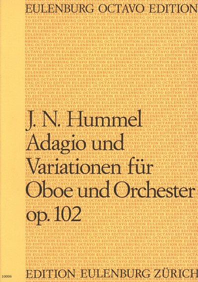 J.N. Hummel: Adagio und Variationen op. 102, ObOrch (Part.)