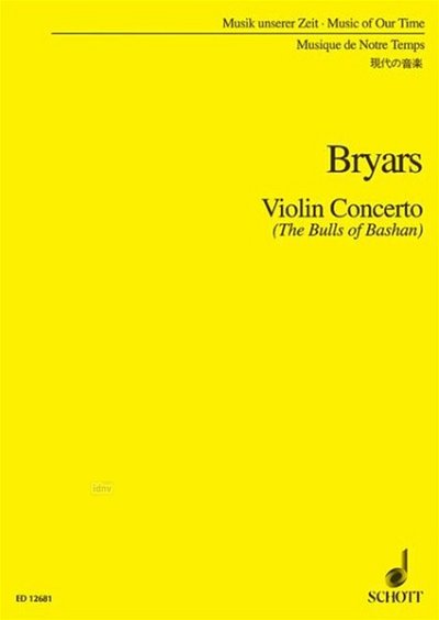 G. Bryars: Violin Concerto, VlStro (Stp)